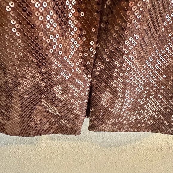 Chetta B sequin chocolate dress size 10 stretchy nwot - Picture 4 of 6